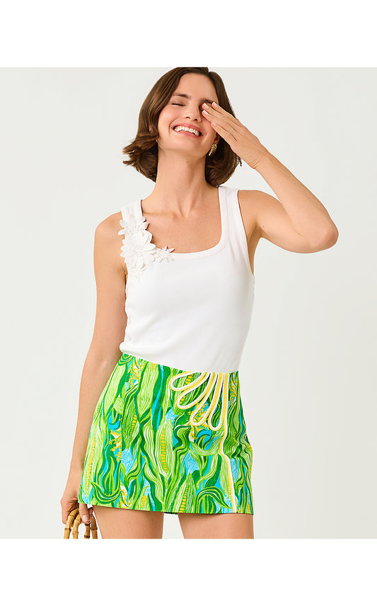 MICHELINA MINI SKORT, TURQUOISE TIDE SWEET CORN