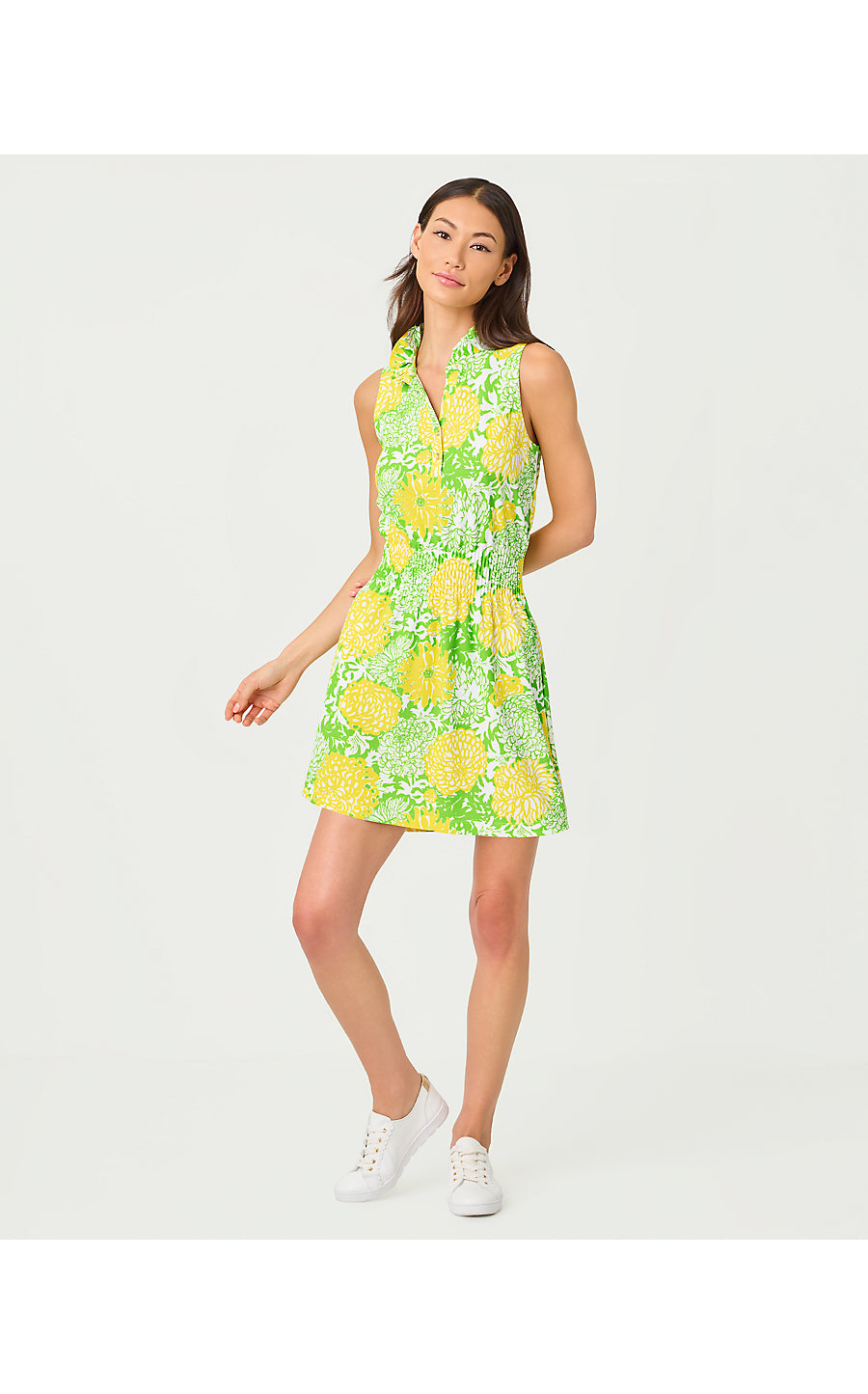 LOVE ACTIVE SLEEVELESS DRESS, CROCODILE GREEN MUMBO JUMBO