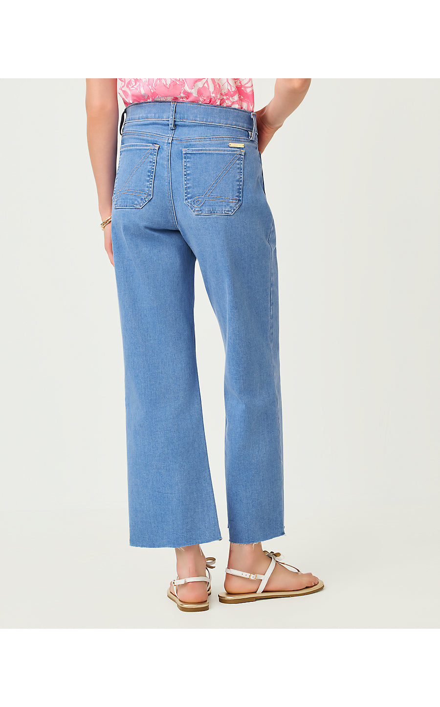 HARLEEN HIGH RISE CROP JEAN, ROSANNA WASH