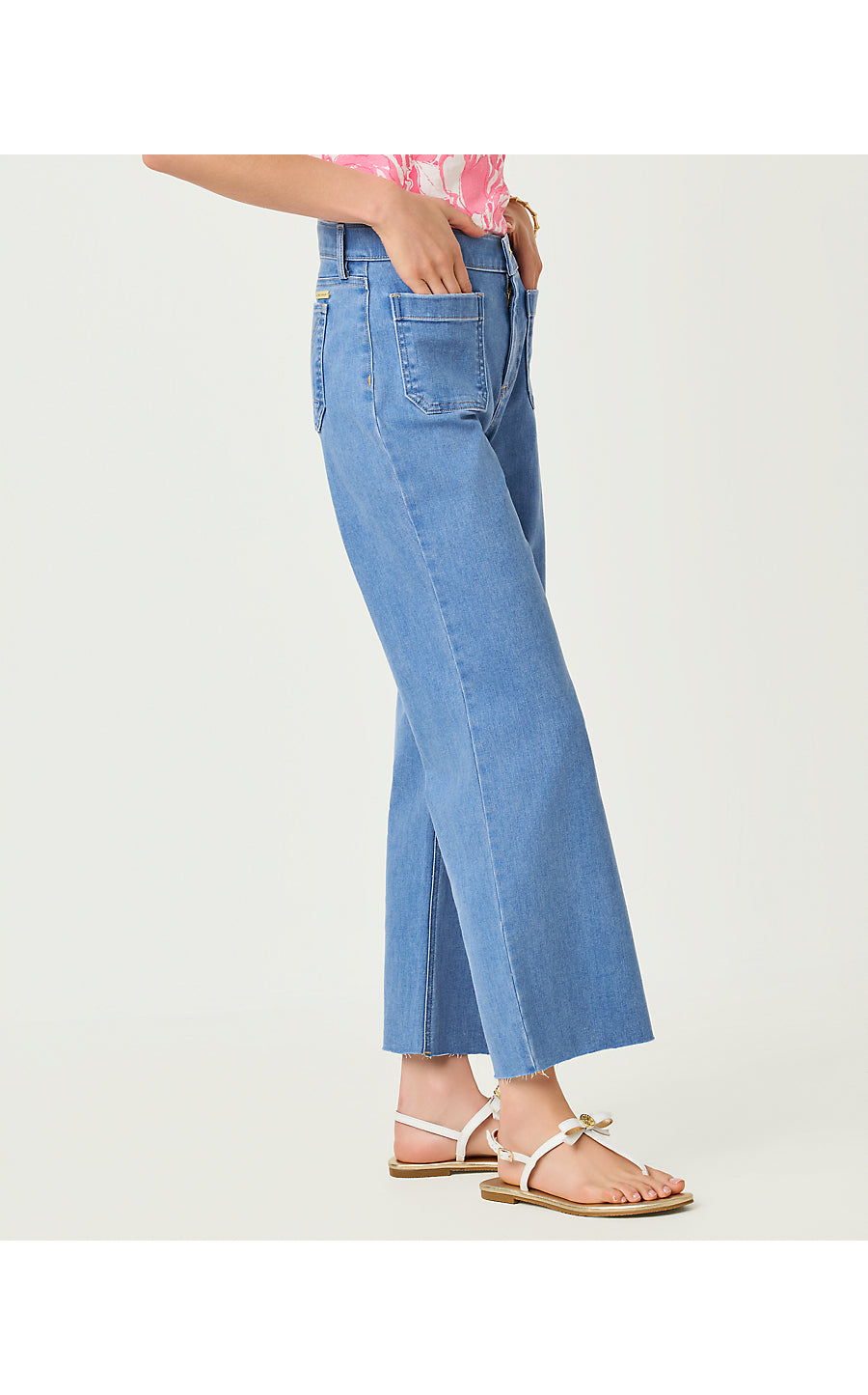 HARLEEN HIGH RISE CROP JEAN, ROSANNA WASH