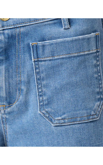 HARLEEN HIGH RISE CROP JEAN, ROSANNA WASH