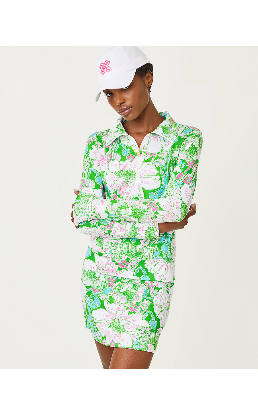 ELENI UPF 50+ PULLOVER, PUTTING GREEN POPPYLAND