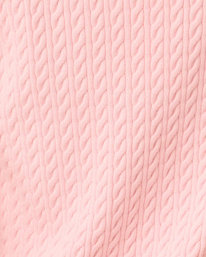 SUZETTE SWEATER, PINK MUSE X RESORT WHITE TIPPING