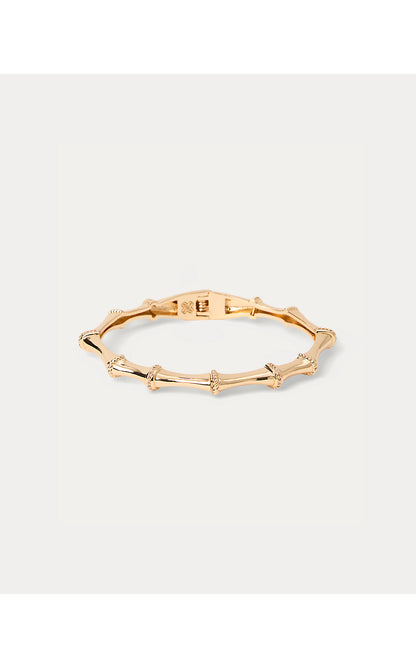 BAMBOO JUNGLE BRACELET, GOLD METALLIC