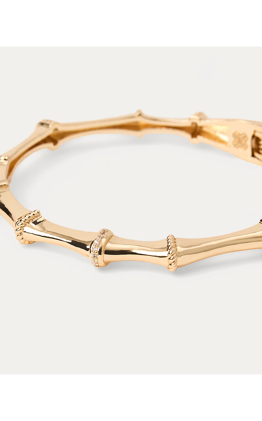 BAMBOO JUNGLE BRACELET, GOLD METALLIC