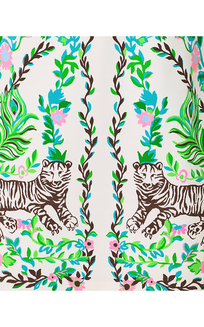 ELEANORA SHIFT ROMPER, RESORT WHITE ROYAL ZOO ENGINEERED ROMPER
