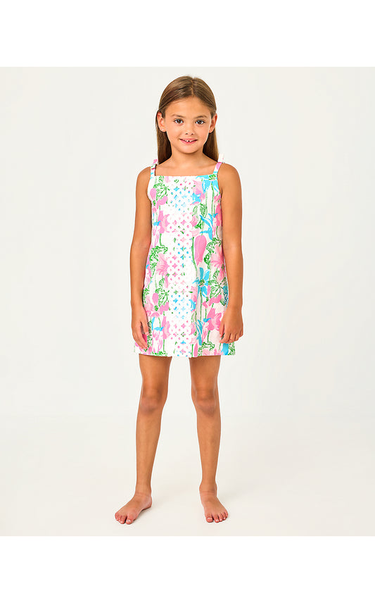 MINI DELORES DRESS, RESORT WHITE VINEY LINEY