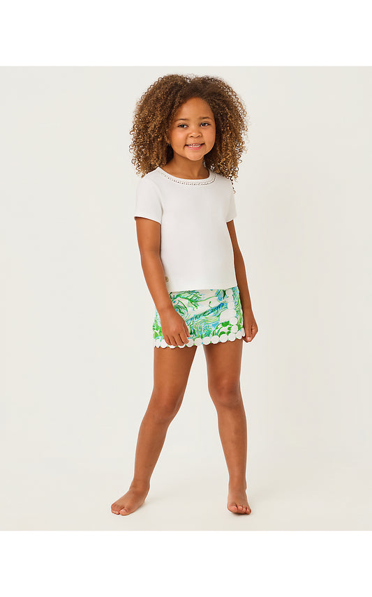 MINI MICHELINA SKORT, CAPRI BLUE GALLOPING GALS