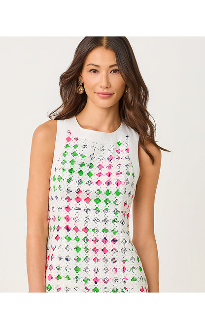 LYDON LACE SHIFT, CHERRY BLOSSOM PINK CHICKEN CHECK