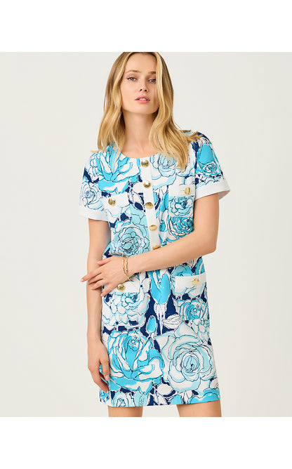 LOCKLYN SHIFT, CAPRI BLUE ROSANNA