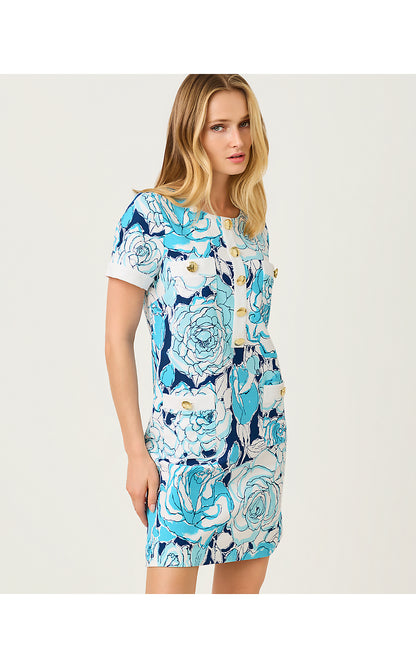 LOCKLYN SHIFT, CAPRI BLUE ROSANNA