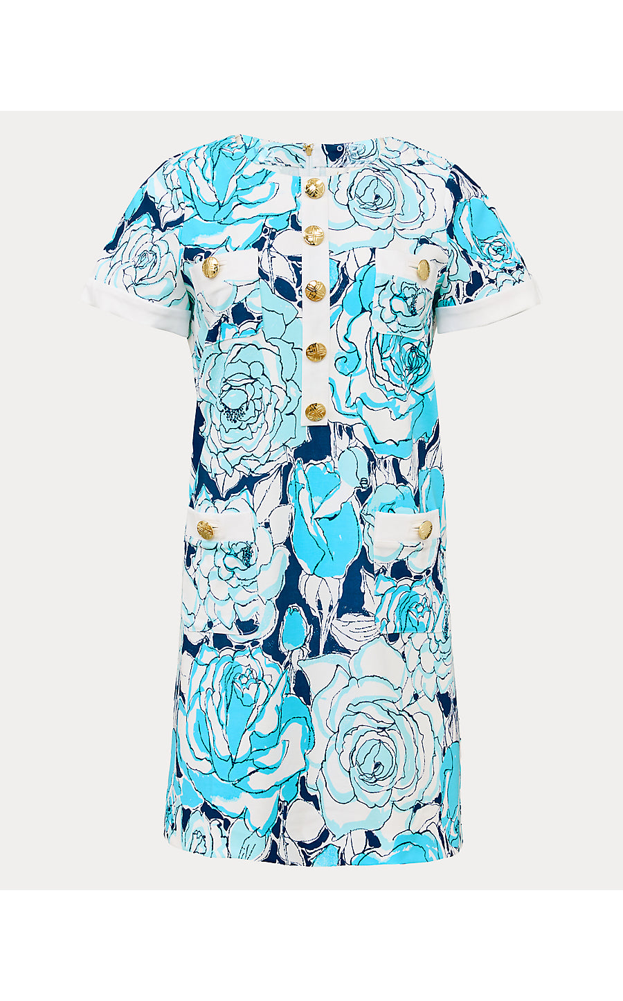 LOCKLYN SHIFT, CAPRI BLUE ROSANNA