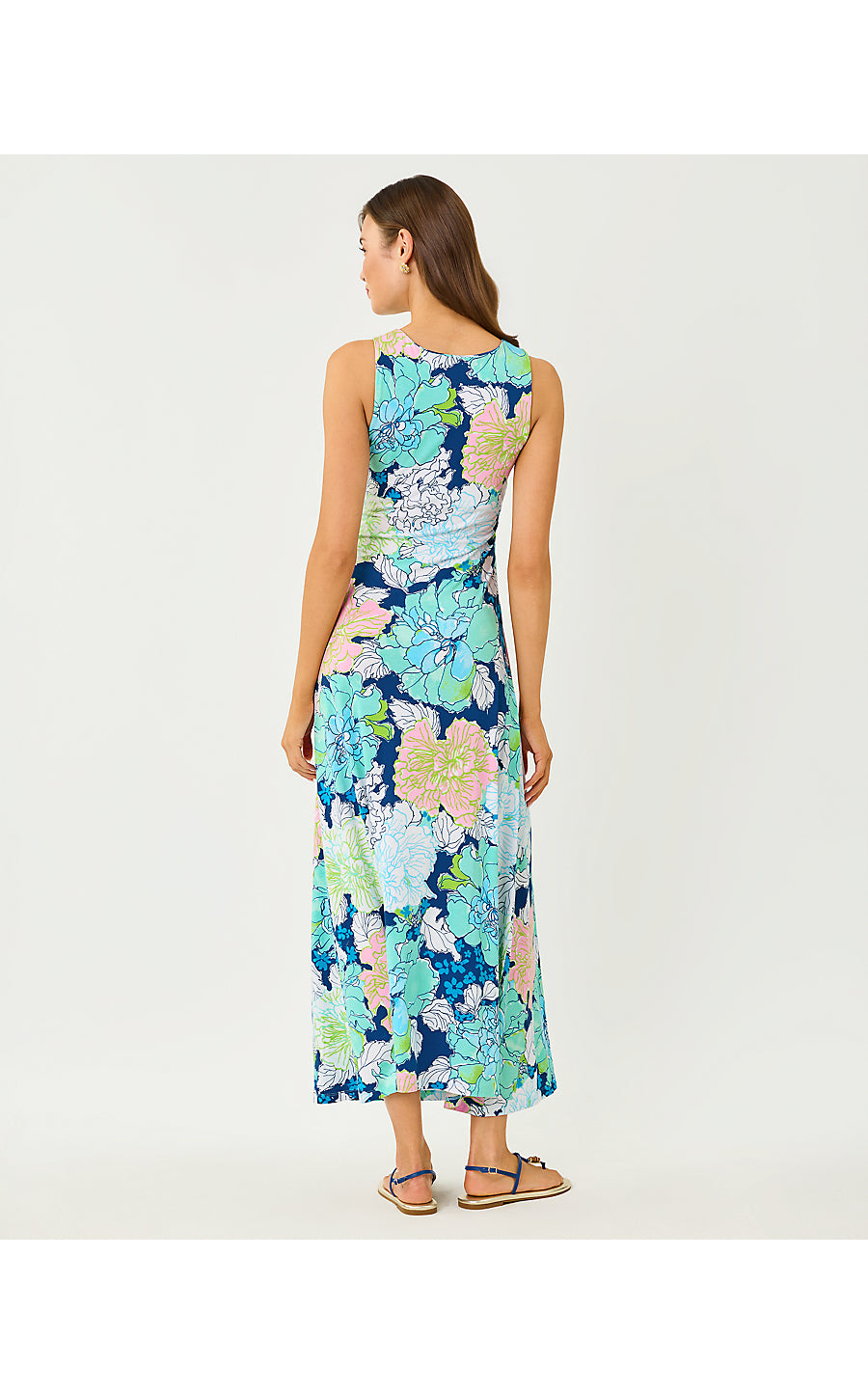 CAROLITA MAXI DRESS, STARLIGHT NAVY TENNESSEES HIBISCUS