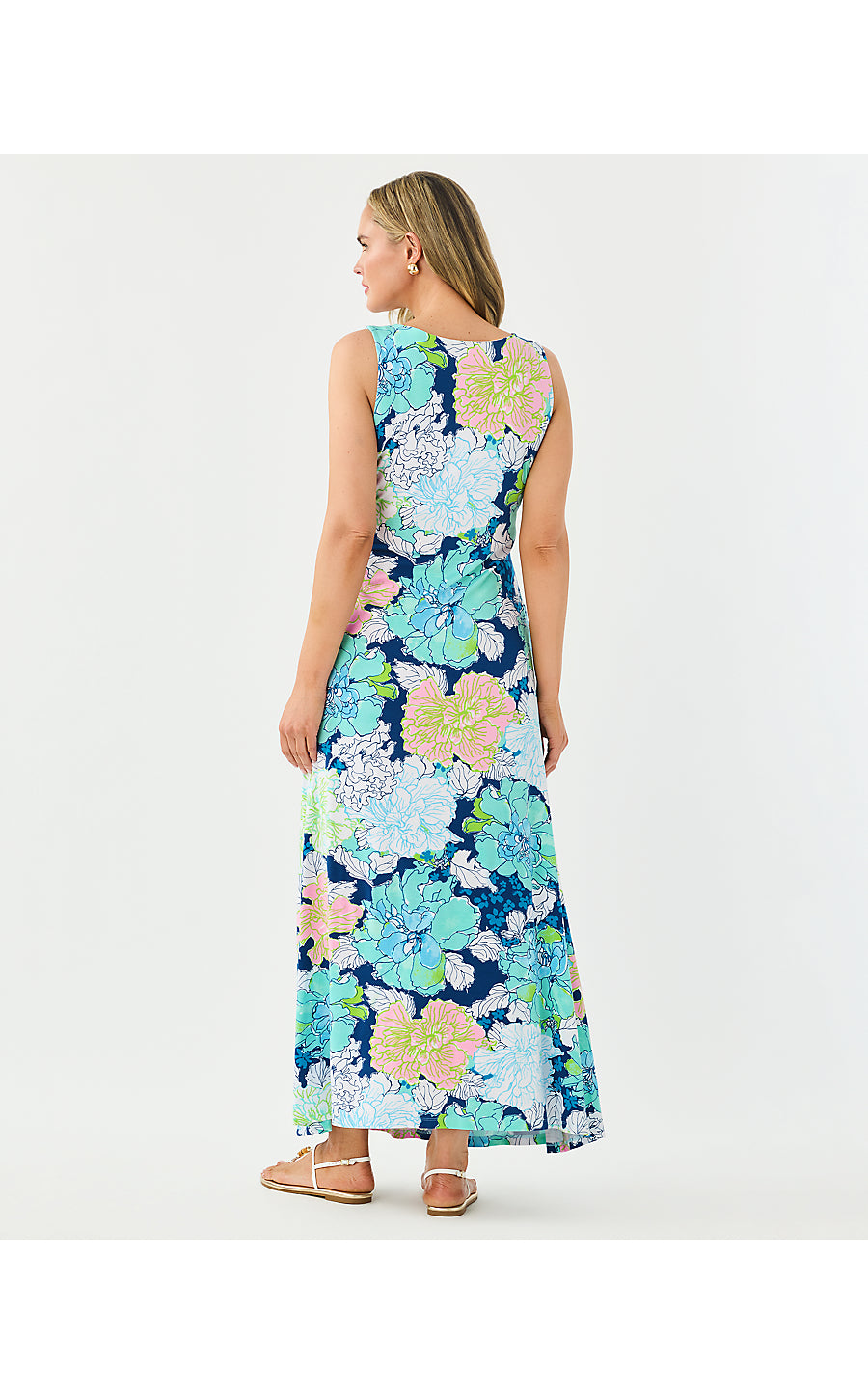 CAROLITA MAXI DRESS, STARLIGHT NAVY TENNESSEES HIBISCUS