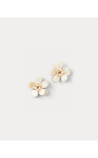BURST OF JOY EARRINGS, RESORT WHITE