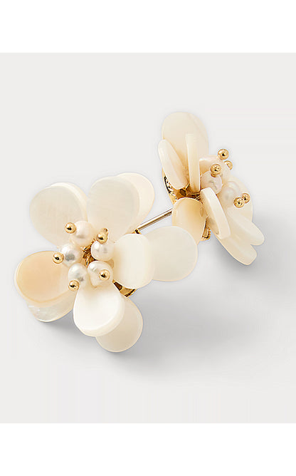 BURST OF JOY EARRINGS, RESORT WHITE