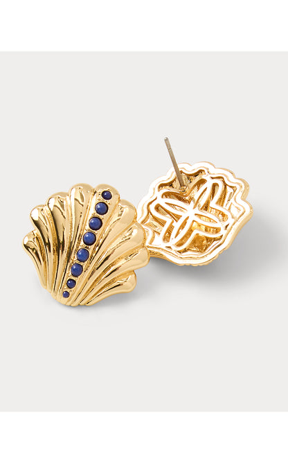 SHELDEN STUD EARRINGS, STARLIGHT NAVY