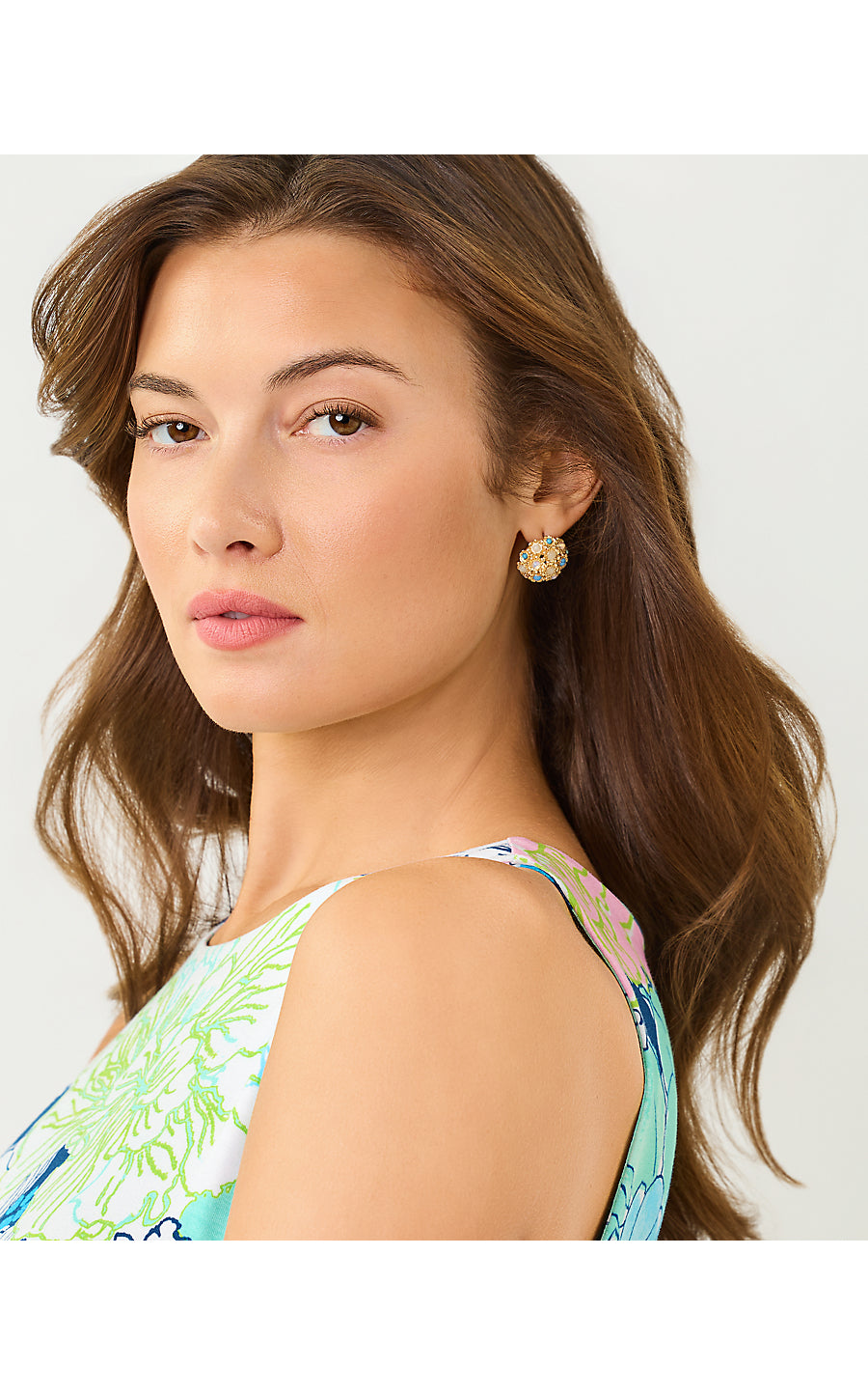 HARLILLYQUIN STUD EARRINGS, MULTI