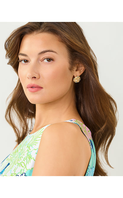 HARLILLYQUIN STUD EARRINGS, MULTI