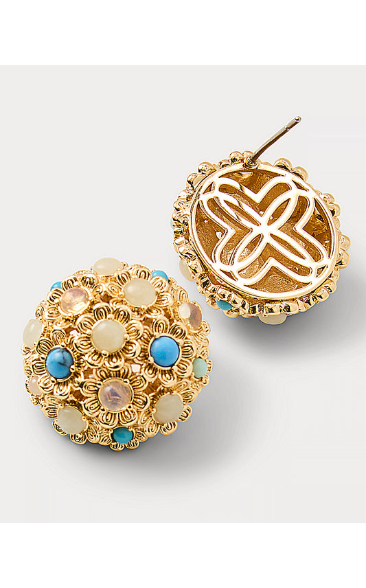 HARLILLYQUIN STUD EARRINGS, MULTI