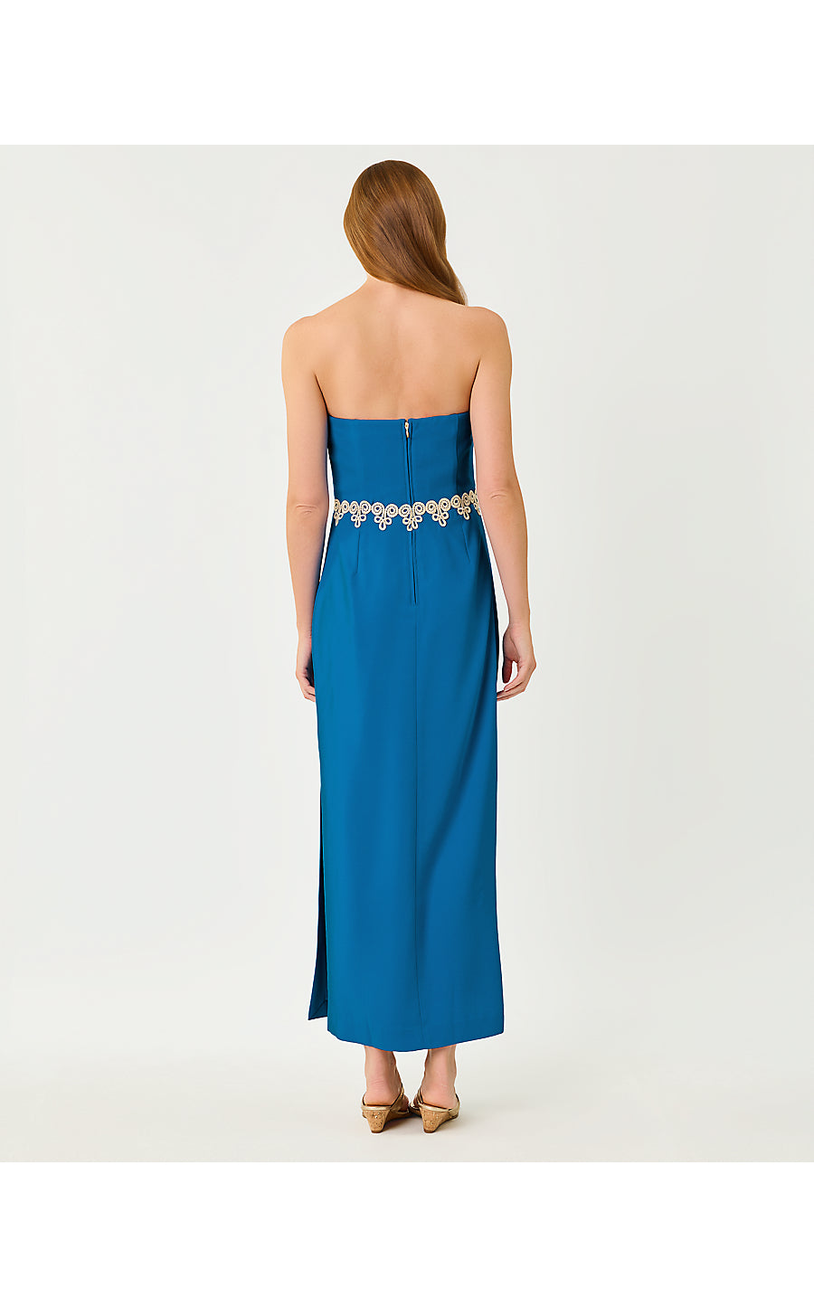 KRISTELLA MAXI DRESS, NASSAU BLUE
