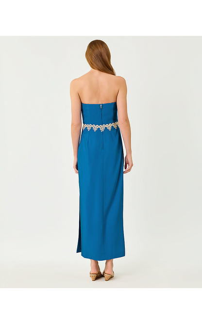 KRISTELLA MAXI DRESS, NASSAU BLUE