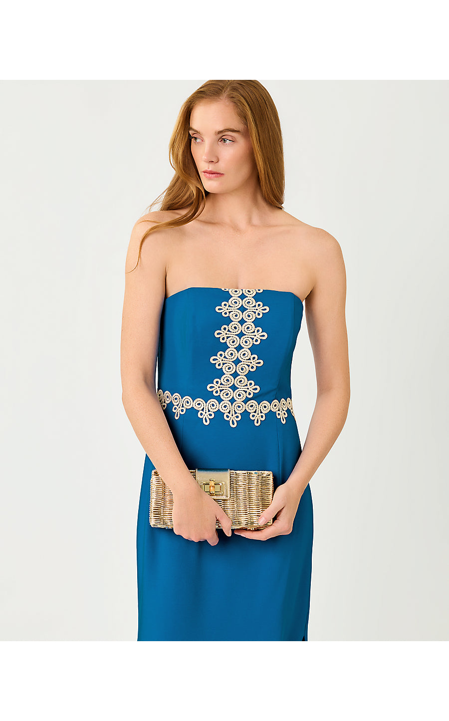 KRISTELLA MAXI DRESS, NASSAU BLUE
