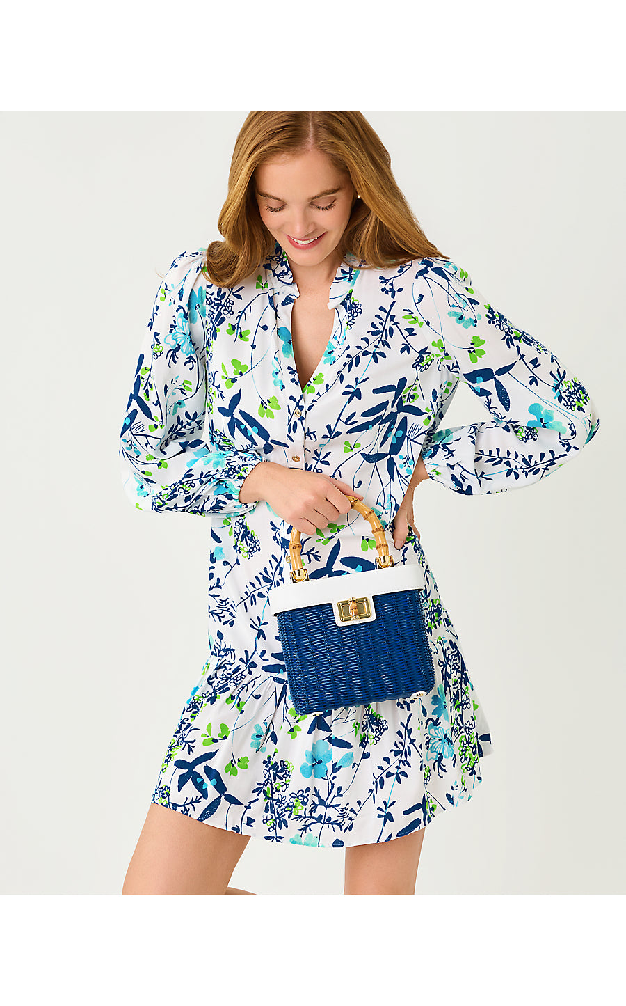 SHALEY TUNIC DRESS, RESORT WHITE SEA BLOOMS