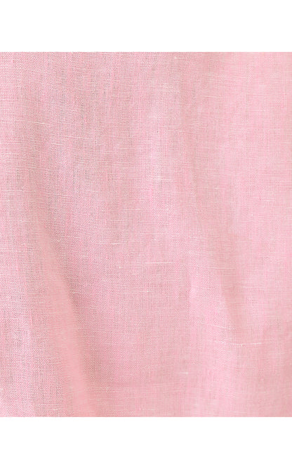 SCARLETTE DRESS, CONCH SHELL PINK X RESORT WHITE