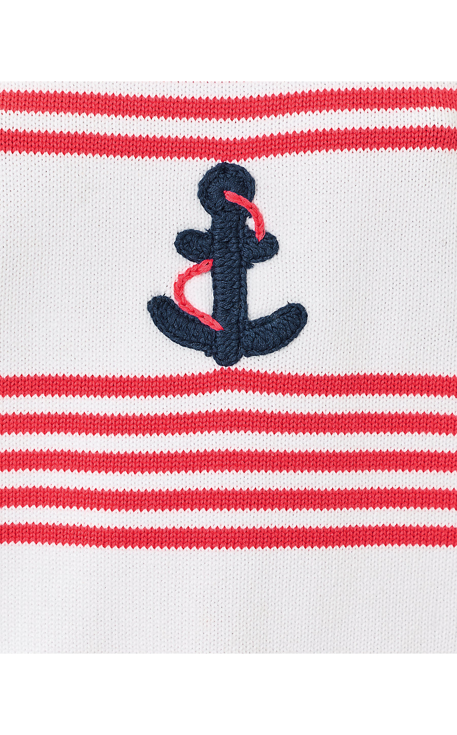 BREELAN SWEATER SHELL, PARADISE PUNCH NAUTICAL EMBROIDERY