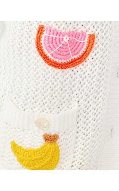 CORMAC MESH SWEATER SET, RESORT WHITE TOOTY FRUITY CROCHET
