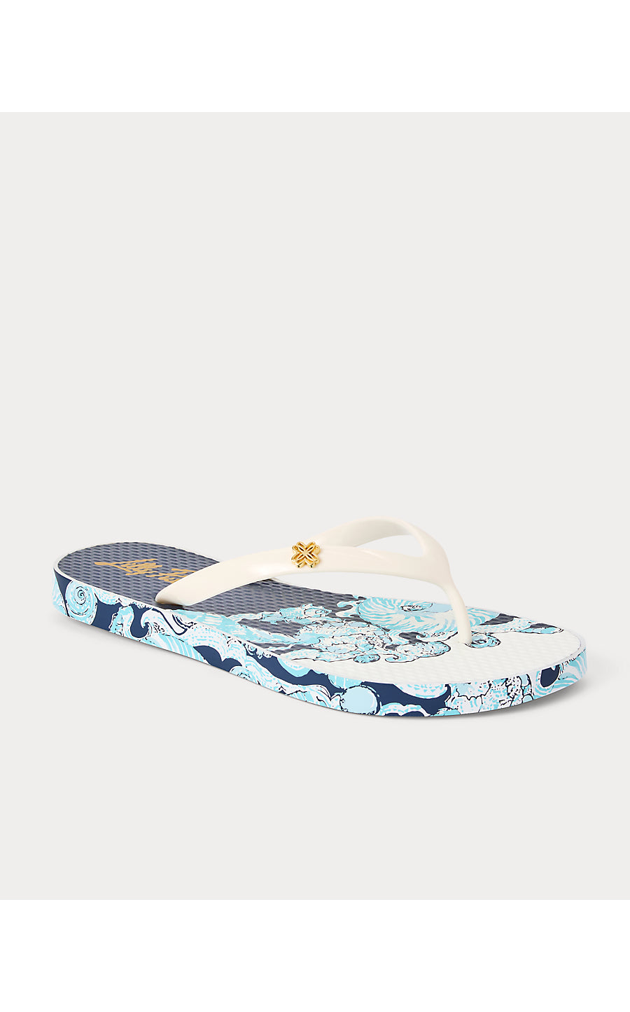 POOL FLIP FLOP, RESORT WHITE SHELL SHINE ENGINEERED SHOE