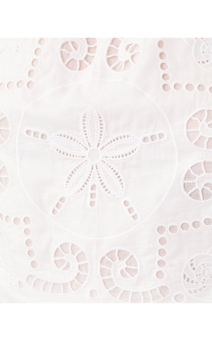 MAISEY CROPPED TOP, RESORT WHITE SHELL OF A TIME ENGINEERED EYELET