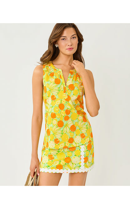 ESSIE KNIT TOP, ISLAND PALM ZESTY