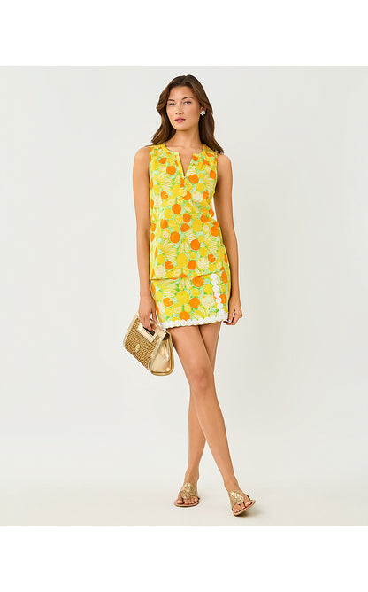 ESSIE KNIT TOP, ISLAND PALM ZESTY