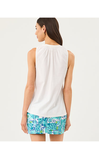 ESSIE KNIT TOP, RESORT WHITE