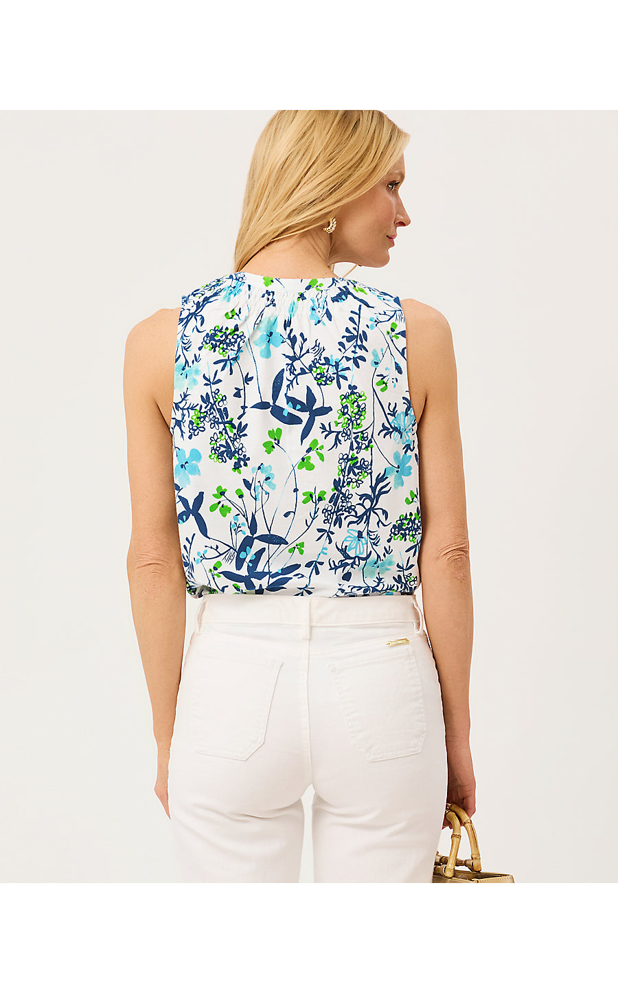 ESSIE KNIT TOP, RESORT WHITE SEA BLOOMS