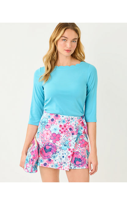 GLEESON KNIT TOP, CAPRI BLUE