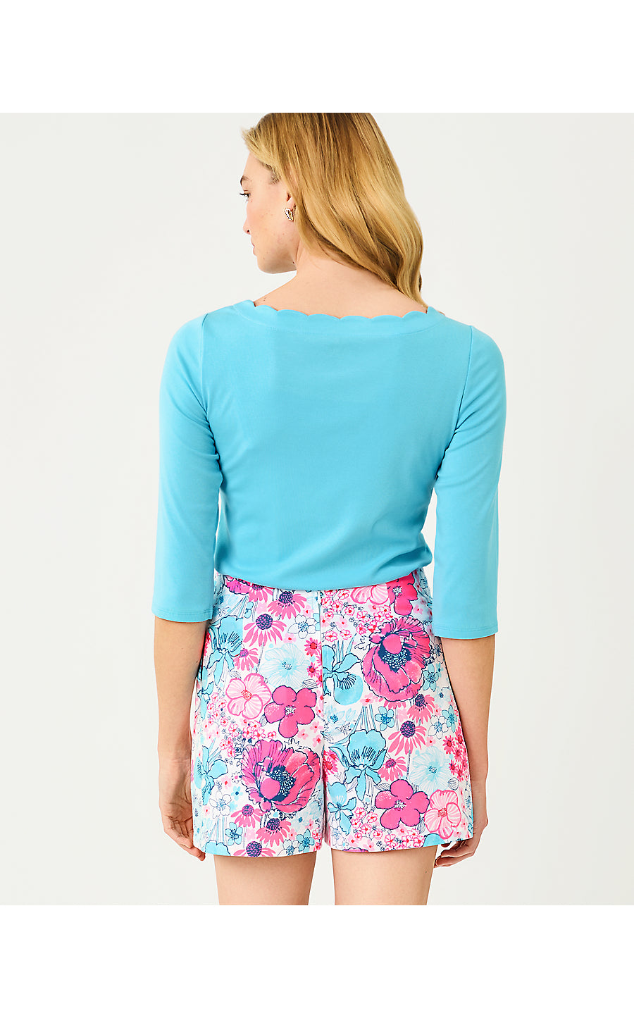 GLEESON KNIT TOP, CAPRI BLUE