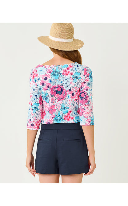 GLEESON KNIT TOP, RESORT WHITE IN ALL HER GLORY