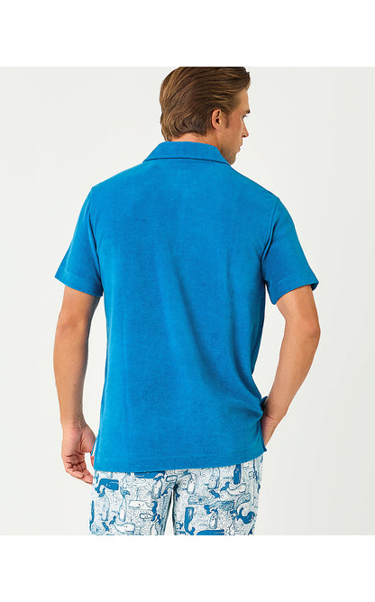 MEN'S STUFF HARBOR POLO, NASSAU BLUE