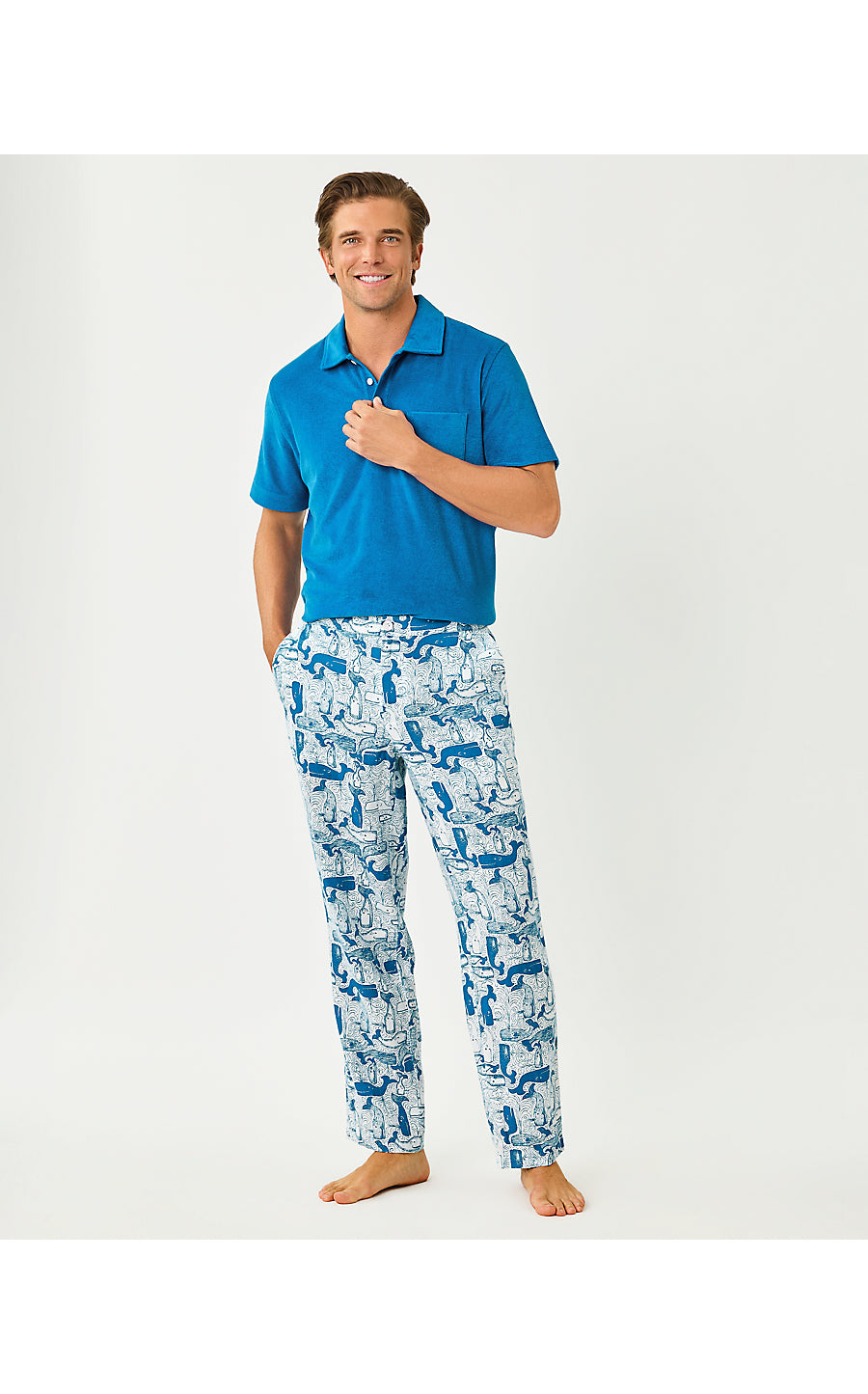 MEN'S STUFF HARBOR POLO, NASSAU BLUE