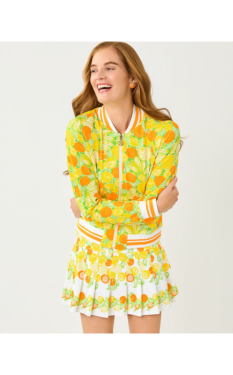JAYDEA JACKET UPF 50+, ISLAND PALM ZESTY