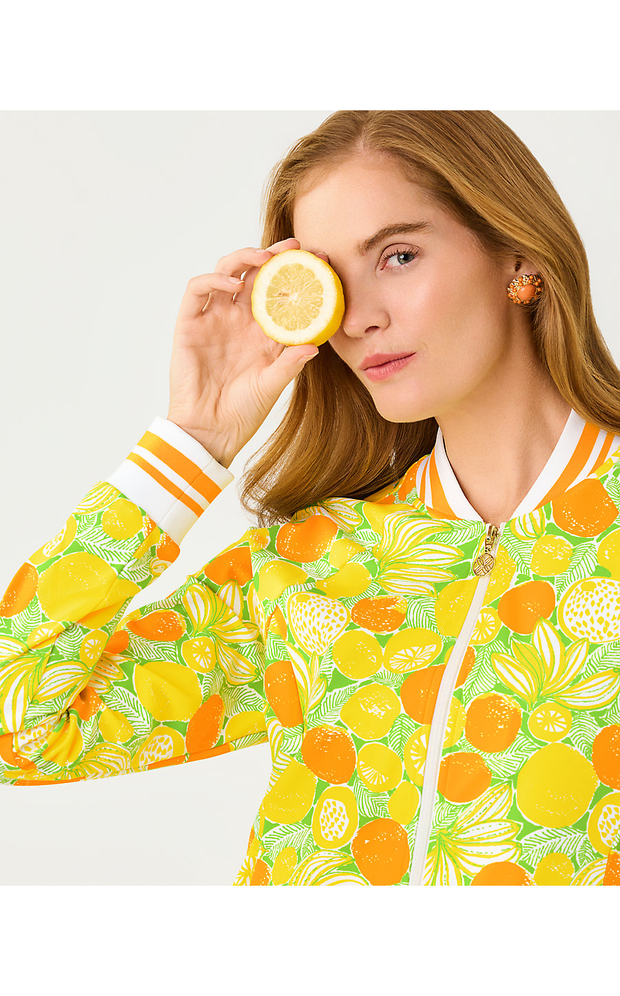 JAYDEA JACKET UPF 50+, ISLAND PALM ZESTY