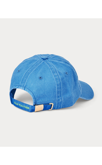 GWP CHAMBRAY LOGO HAT, OCEANFRONT BLUE