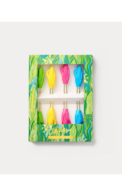 GWP SET OF 4 CORN PICKS, MULTI