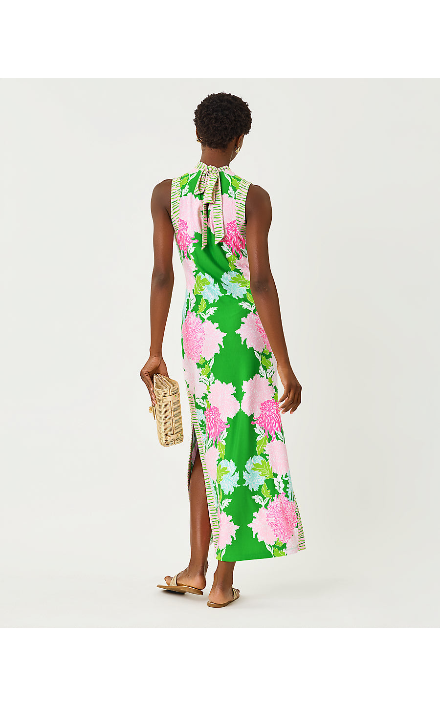 WELLINGTON MAXI DRESS, TERRACE GREEN GO WITH THE FLOW ENGINEERED KNIT MAXI