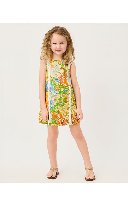 LITTLE LILLY CLASSIC SHIFT DRESS, RUTABAGA SYMPEONY