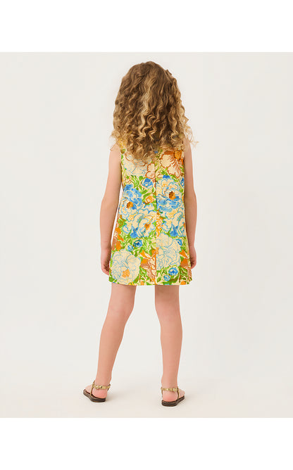 LITTLE LILLY CLASSIC SHIFT DRESS, RUTABAGA SYMPEONY