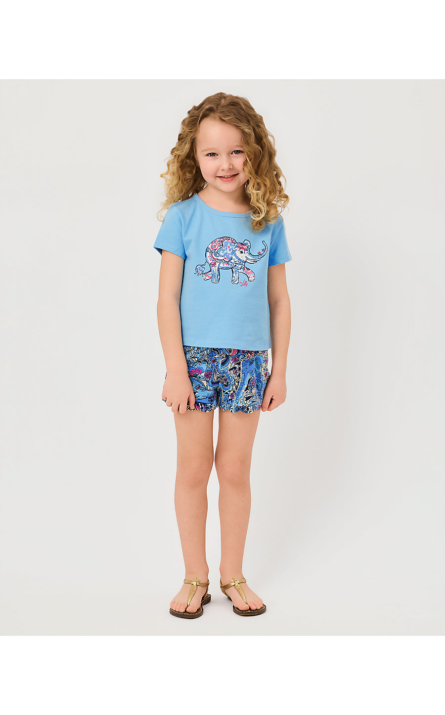 MINI CLAIRMONT TOP, MULTI PAISLEY PARADE CHILDRENS GRAPHIC